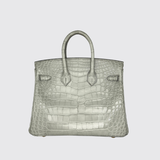 Preloved Birkin 25 in Gris Ciment