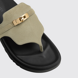 Empire Sandals in Vert Mosaïque
