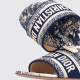 Mule Dway Dioriviera Sandals in Bleu Intense