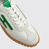 Jet Sneakers in Blanc / Vert Jungle