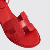 Santorini Sandals in Rouge Cinetique