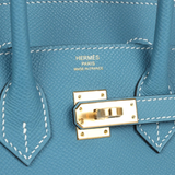 Birkin 25 in Bleu Jean