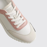 Bouncing Sneakers in Blanc / Rose Aquarelle
