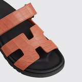 Chypre Sandals in Rose Bois de Santal