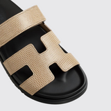 Chypre Sandals in Beige Argile