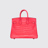 Birkin 25 In Rose Extreme Matte Alligator