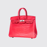 Birkin 25 In Rose Extreme Matte Alligator