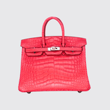 Birkin 25 In Rose Extreme Matte Alligator