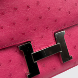 Pre-owned Hermès Constance 18 Rose Tyrien Ostrich, image 5