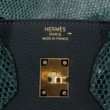 Birkin 25 in Vert Rousseau & Vert Cypress