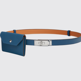 Kelly Pocket Belt in Bleu Tie