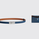 Kelly Pocket Belt in Bleu Tie