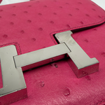 Pre-owned Hermès Constance 18 Rose Tyrien Ostrich, image 4