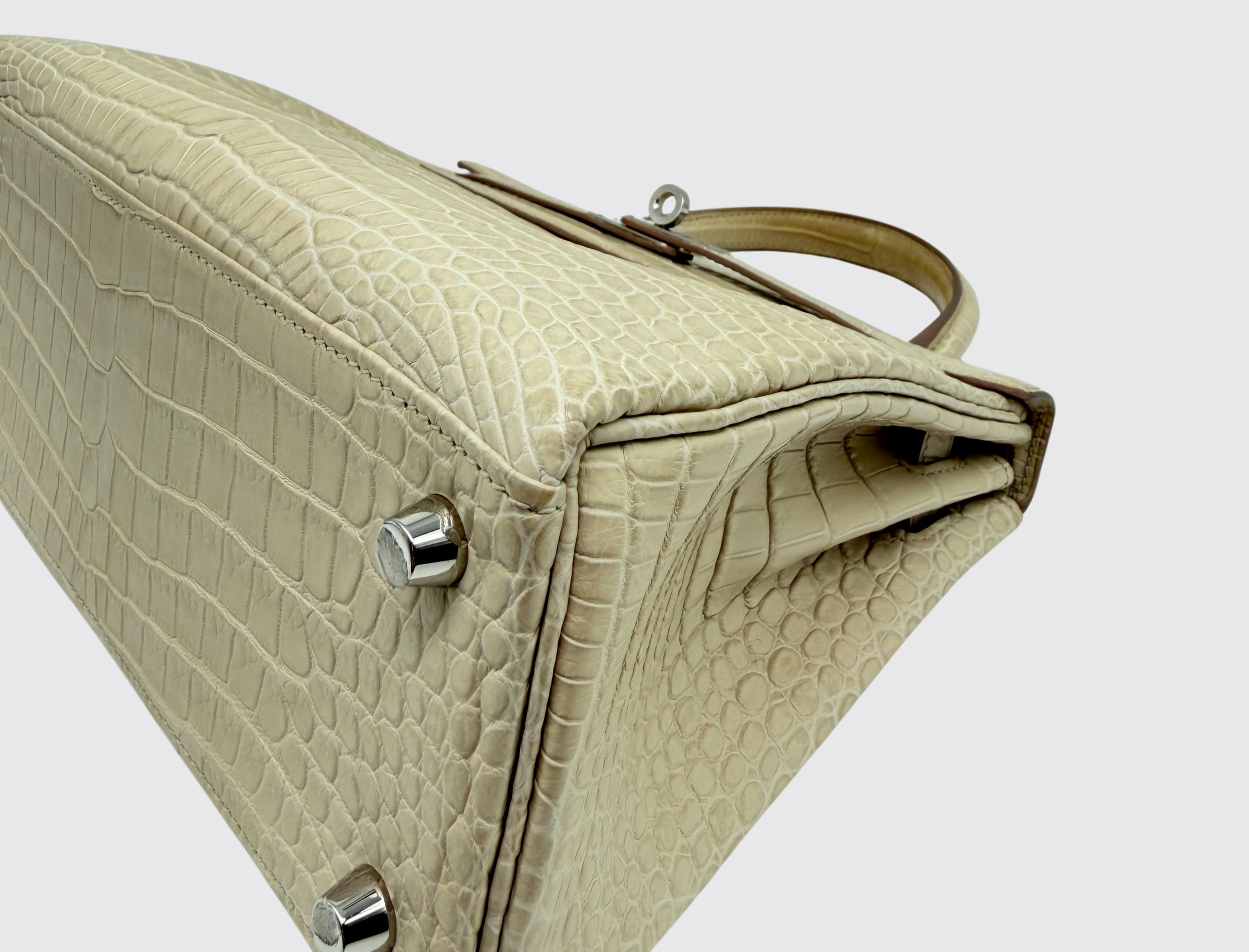 Pre-owned Hermès Kelly 25 in Beton, image 6