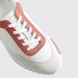 Bouncing Sneakers in Blanc/Rose de Venise