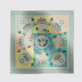 Jeu des Omnibus et Dames Blanches Scarf 140