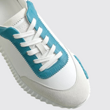 Bouncing Sneakers in Blanc/Bleu Minéral