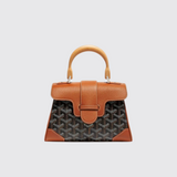 Saïgon Souple Mini Bag in Tan/Black