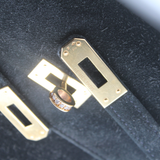 Vintage Kelly 20 in Black Veau Doblis (Rare)