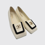 Turnlock CC Logo Ballet Flats