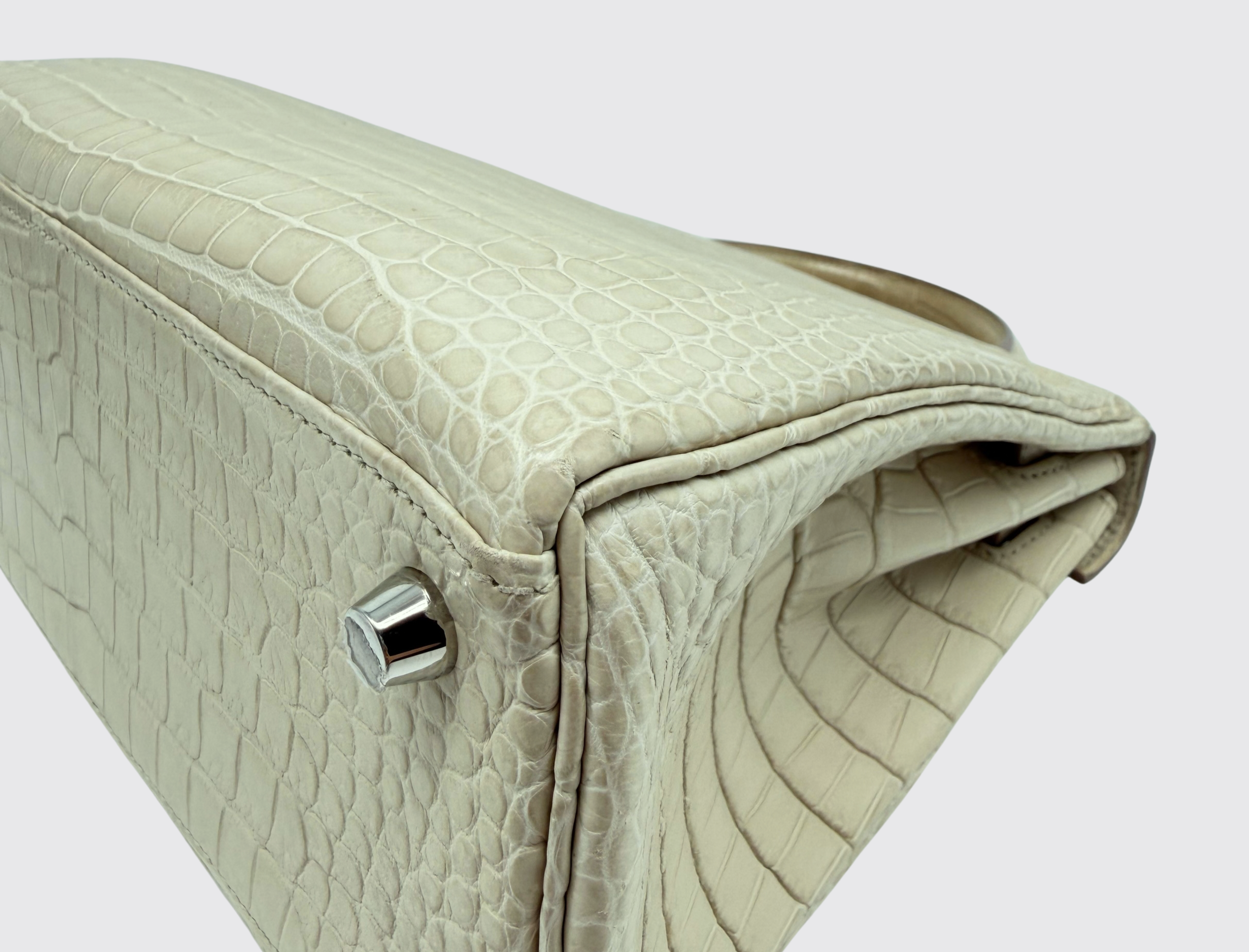 Pre-owned Hermès Kelly 25 in Beton, image 7