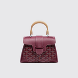 Saïgon Souple Mini Bag in Burgundy