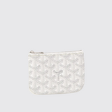 Sénat Nano Key Pouch in White
