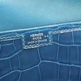 Preloved Jige Clutch in Bleu Izmir
