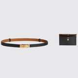 Kelly Pocket Belt in Noir GHW