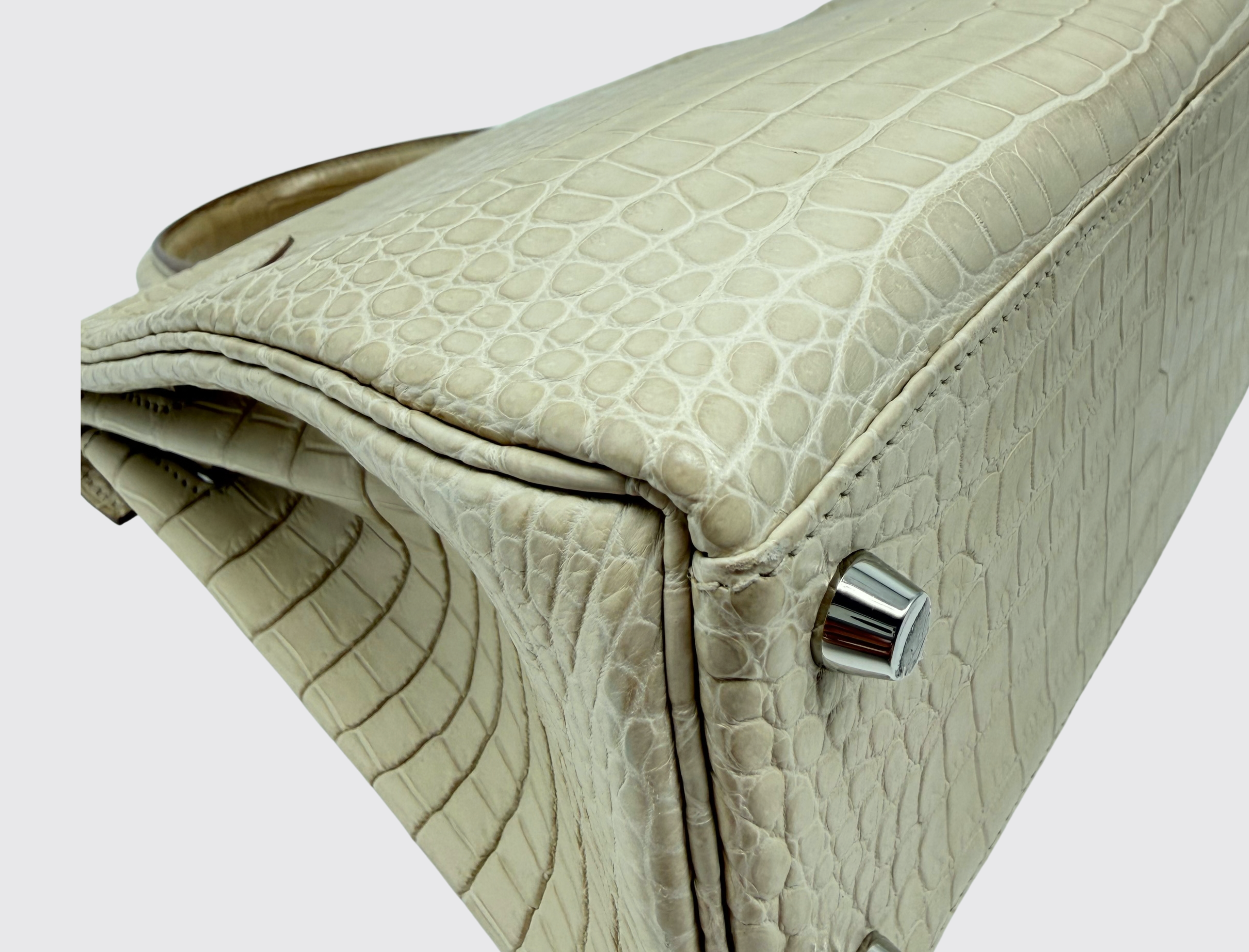 Pre-owned Hermès Kelly 25 in Beton, image 8