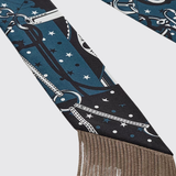 Bandana Leather Fringes Twilly
