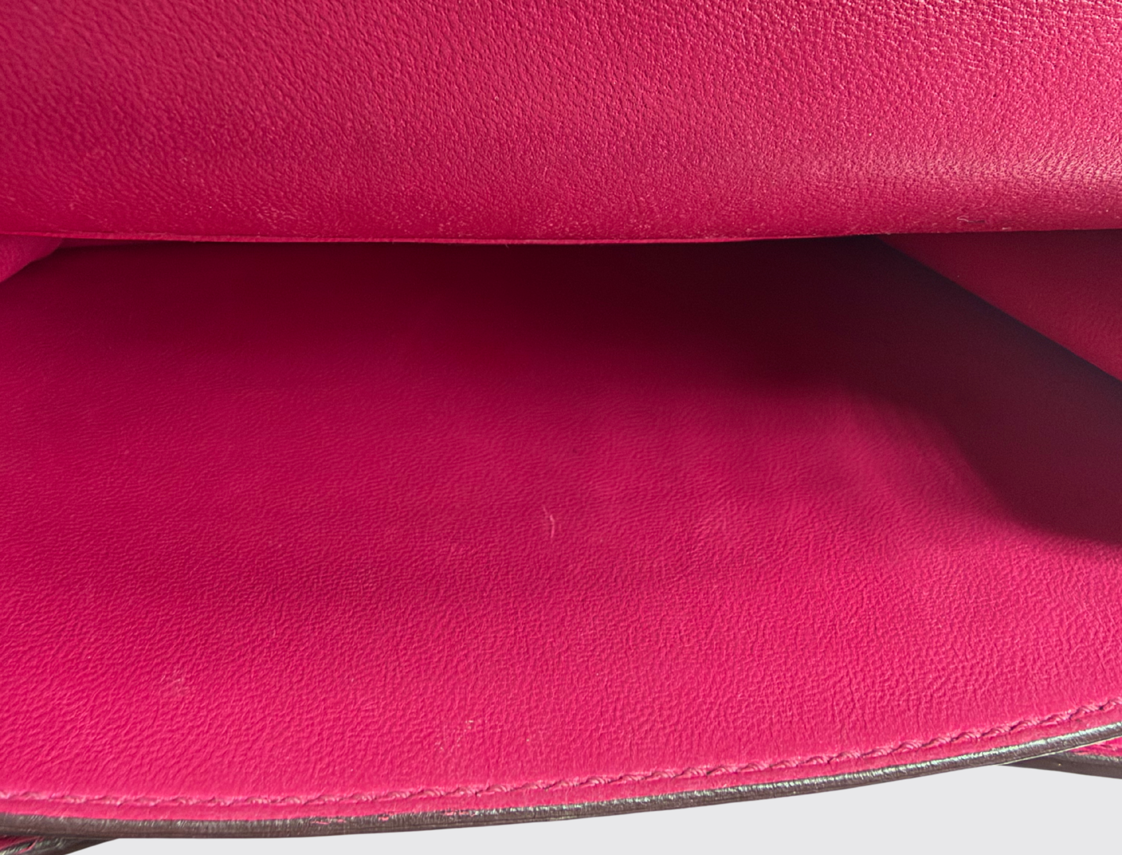 Pre-owned Hermès Constance 18 Rose Tyrien Ostrich, image 7