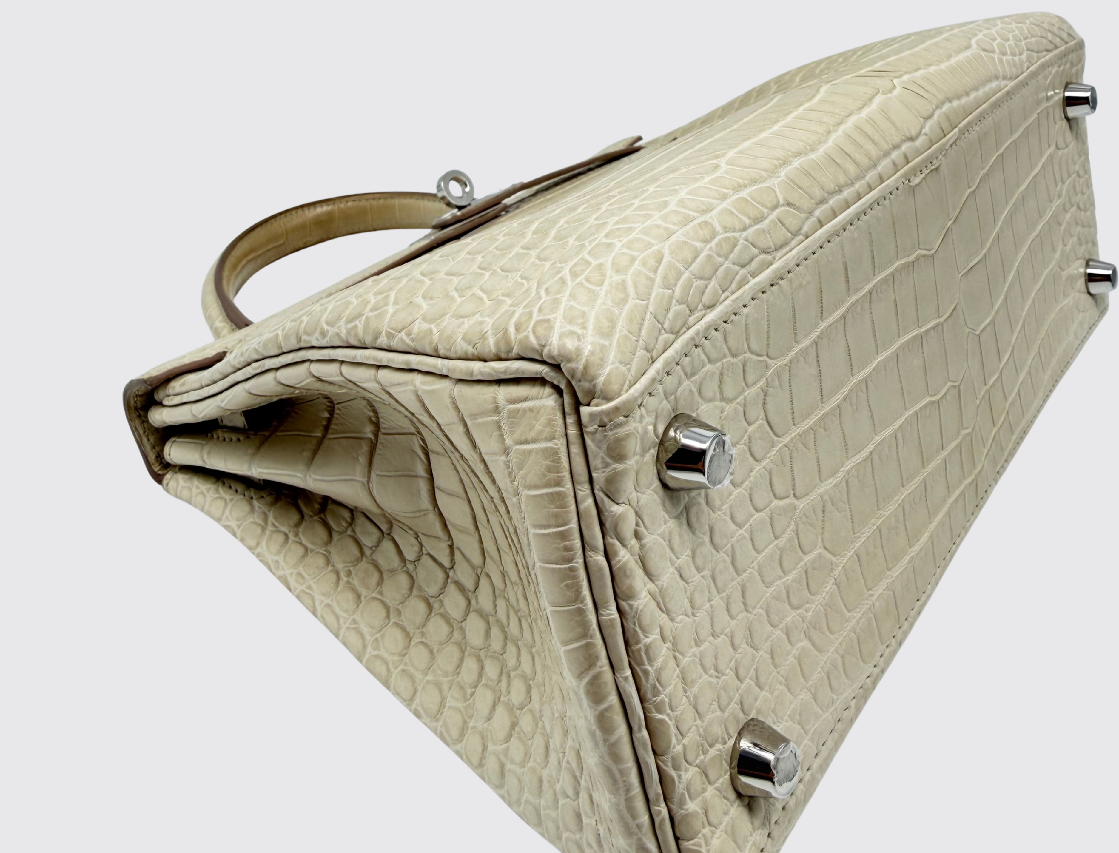 Pre-owned Hermès Kelly 25 in Beton, image 9