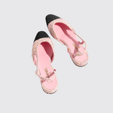 Glittered Tweed Slingbacks