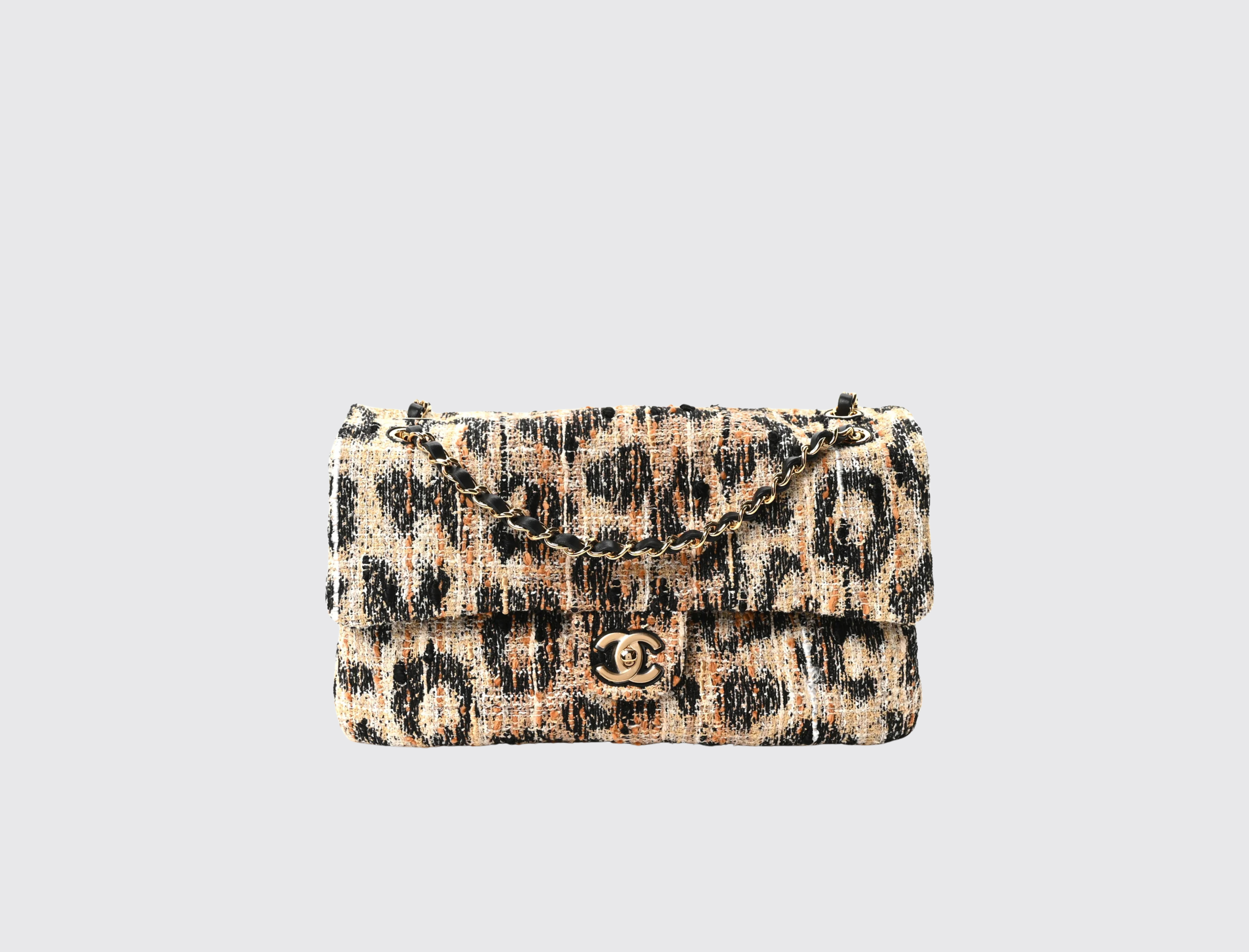 Chanel Leopard Print Maxi Flap Bag 32cm
