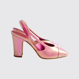 Iridescent Slingback Pumps