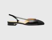 Chanel Logo Hardware Slingbacks