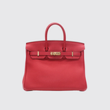 Preloved Birkin 25 in Rouge Vif