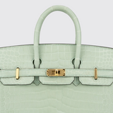 Birkin 25 in Vert Deau