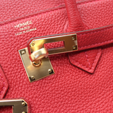 Preloved Birkin 25 in Rouge Vif