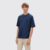 "H'Cheval" T-Shirt with Leather Detail