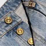 Seam Detailed Washed Jeans