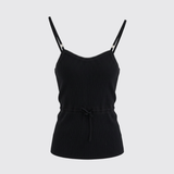 Logo Strap Knit Top