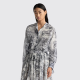 Dioriviera Long Blouse in Bleu Marine