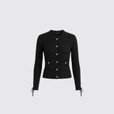 Preloved Ribbed Knit Cardigan