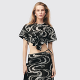 Printed Cotton Voile Top