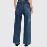 Washed Straight Jeans
