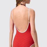 Contrast Strap Swimsuit