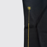 Contrast Logo Embroidered Top