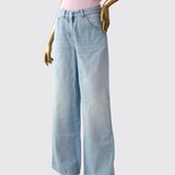 Chanel Printemps 25S CC Sequins Washed Denim Jeans